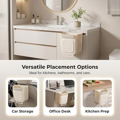 Foldable Hanging Trash Bin - Two-Piece Set