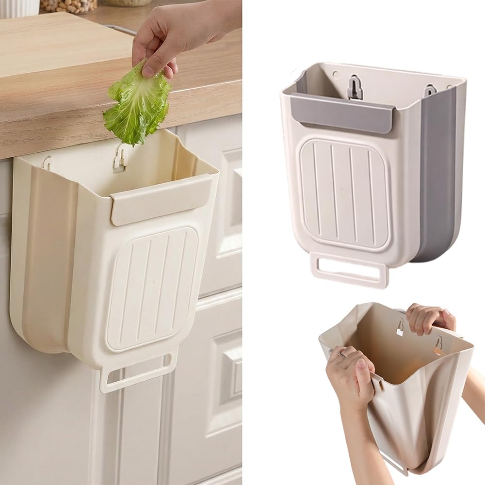 Foldable Hanging Trash Bin - Two-Piece Set