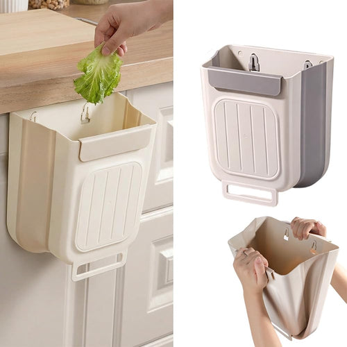 Foldable Hanging Trash Bin - Two-Piece Set