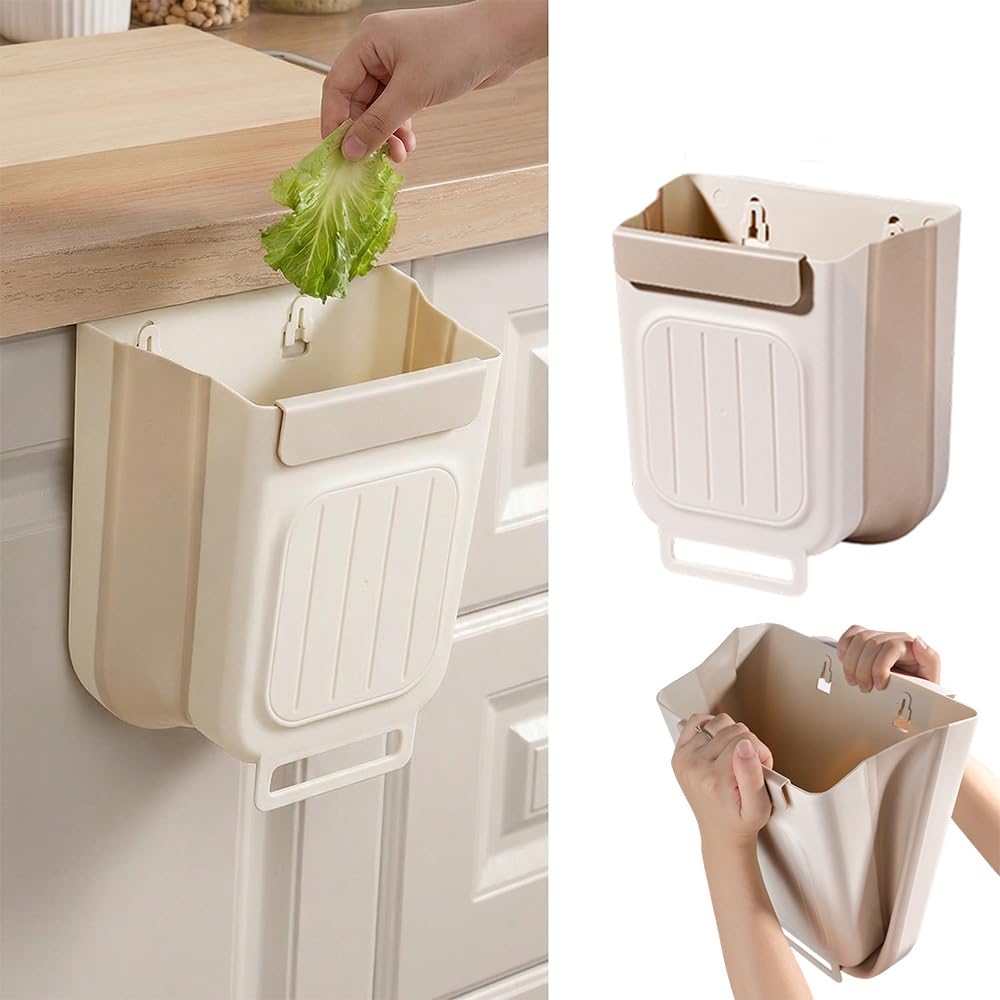 Foldable Hanging Trash Bin - Two-Piece Set