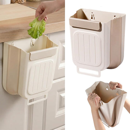 Foldable Hanging Trash Bin - Two-Piece Set